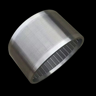 Les moulins à perles axiale externe de l'extérieur à l'intérieur SS304 en acier inoxydable Flange 80 Mesh Wedge Wire Basket